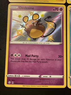 7x Shiny Vault Baby Shiny Pokemon Lot – Cinccino Dedenne Wooloo Rowlet Rotom - Image 5