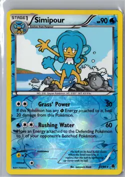 Simipour 23/98 Rare Emerging Powers Pokemon Reverse Holo Near Mint - Image 1