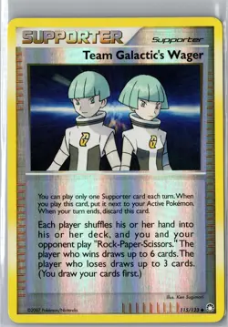 Team Galactic's Wager 115/123 Uncommon Mysterious Treasures Pokemon Near Mint - Image 1