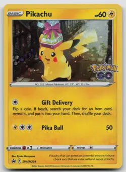 Pikachu SWSH234 Holo Promo Sword & Shield Promo Pokemon Holo Near Mint - Image 1