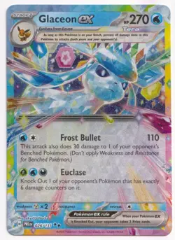 Glaceon ex 026/131 Prismatic Evolutions Double Rare Holo Pokemon NM - Image 1