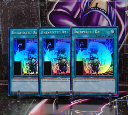 3x Unexpected Dai (CROS-EN065) - Super Rare (SR) - 1st Edition - Lightly Played - Image 1