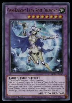 Gem-Knight Lady Rose Diamond MP24-EN157 Ultra Rare Yu-Gi-Oh 1st Edition NM - Image 1