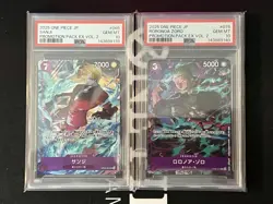 PSA 10 Sequential Sanji & Roronoa Zoro 065 076 Promotion Pack EX Vol.2 One Piece - Image 1