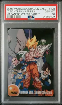 PSA10 428 Son Goku Z Fighter VS Frieza Morinaga Dragon Ball Wafer Card - Image 1