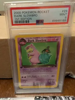 PSA 9 Dark Slowbro 29/82 1st Edition Team Rocket Set Rare Pokemon Card - Image 1