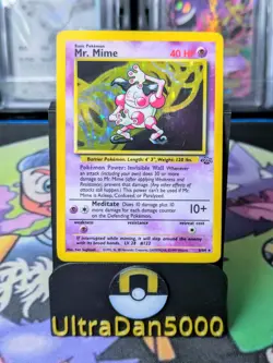 Pokemon TCG Mr Mime 6/64 Jungle Holo Rare Card Unlimited - Image 1