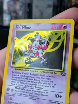 Pokemon TCG Mr Mime 6/64 Jungle Holo Rare Card Unlimited - Image 3