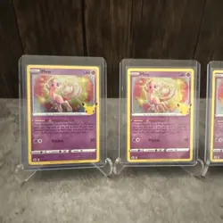 Pokemon TCG SWSH Celebrations Mew Holo Rare Card 11/25 4X Lot - Image 2