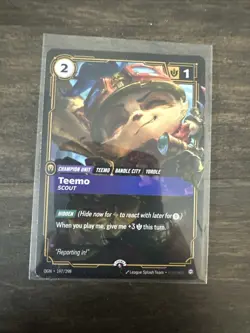 Riftbound Teemo Promo Card 197/298 League of Legends TCG English NM - Image 1