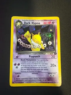 2000 Pokemon Team Rocket Dark Hypno Holo #9/82 - Image 1