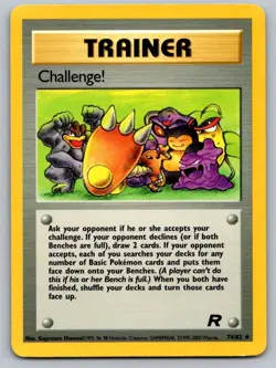 Challenge! 74/82 Uncommon Team Rocket Pokemon Unlimited Lightly Played - Image 1