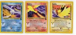 Pokemon Articuno Zapdos Moltres Black Star Promo 21 22 23 NM WOTC Vintage - Image 1
