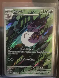 Pokemon TCG Arbok 176/162 Temporal Forces Illustration Rare - Image 1