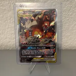 Pokemon TCG Reshiram & Charizard GX SM201 SM Promo TAG TEAM Holo English - Image 1