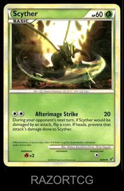 SCYTHER 36/90 UC HGSS UNDAUNTED POKEMON LP - Image 1
