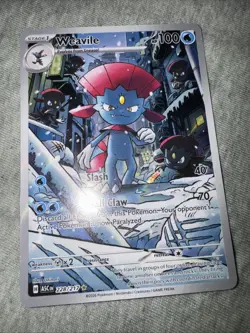 Pokemon Weavile 228/217 ASC Secret Rare Full Art Holo Stage 1 100 HP EN NM - Image 2