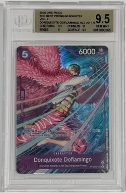 2025 One Piece PRB02-011 Donquixote Doflamingo Alternate Art BGS 9.5 Gem Mint - Image 1