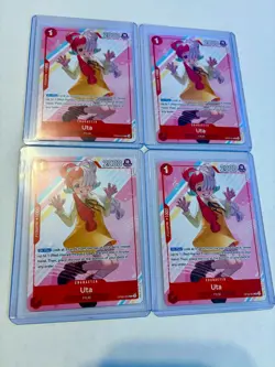 4x (Playset) Uta (Welcome Pack Vol. 2) R One Piece Promotion Cards OP09-002 NM - Image 1