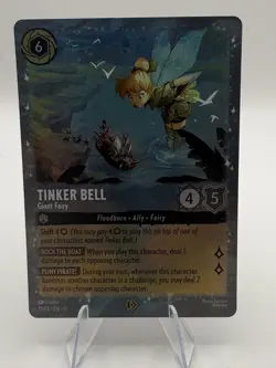 Tinker Bell - Giant Fairy 11/P3 Glimmer Foil Promo NM Disney Lorcana - Image 1