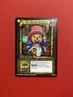 One Piece CCG Card TCG Game Chopper Miracle Reindeer The Quest Begins 2005 Holo - Image 1