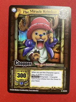 One Piece CCG Card TCG Game Chopper Miracle Reindeer The Quest Begins 2005 Holo - Image 2