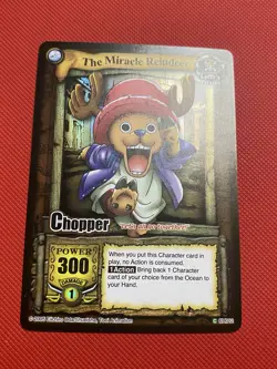 One Piece CCG Card TCG Game Chopper Miracle Reindeer The Quest Begins 2005 Holo - Image 3