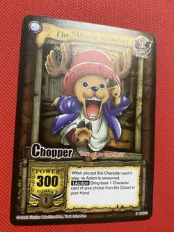 One Piece CCG Card TCG Game Chopper Miracle Reindeer The Quest Begins 2005 Holo - Image 4