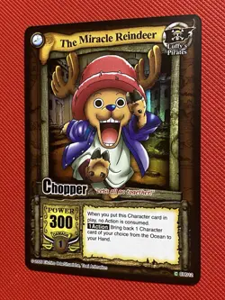 One Piece CCG Card TCG Game Chopper Miracle Reindeer The Quest Begins 2005 Holo - Image 5