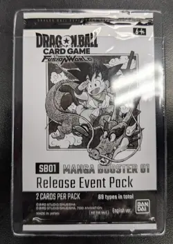 SB01 Manga Booster 01 Release Event Pack Dragon Ball Sealed Promo Card - Image 1