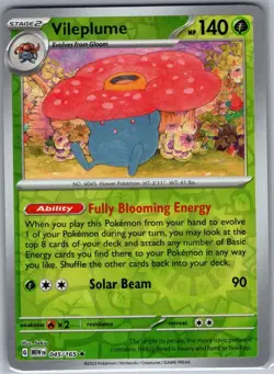 Vileplume 045/165 Reverse Holo SV: Scarlet & Violet 151 - Pokemon Card - NM - Image 1