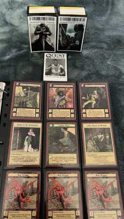 Quest For The Grail ccg Card Collection Lot Read Description - Image 1