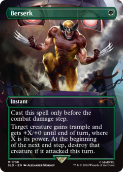1x Berserk ~~ Borderless (1738) NM-Mint, English Secret Lair MTG Magic - Image 1