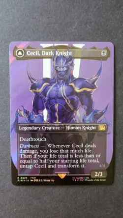 Cecil x1, Dark Knight (Borderless) (Surge Foil) Final Fantasy X MTG Foil - Image 1