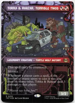 Tokka & Rahzar, Terrible Twos (Showcase) 0252 TMNT MTG Foil LP - Image 1