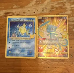 Pokemon TCG Holo Shiny Lot 2: Shining Magikarp 66/64 & Mew 25/25 - Image 1