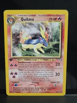 Pokemon TCG Quilava Neo Genesis 47 Regular - 1st Edition Uncommon 🥋✨ - Image 1