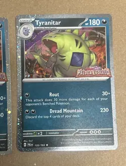 Paldea Evolved Promo Tyranitar 135/193 Stamp PAL 135/193 Pokemon - Image 4