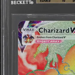 2020 Pokemon Sword And Shield Champion's Path Charizard Vmax BGS 10 Secret Rare - Image 4