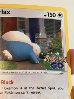 ERROR BLEED BURP SWIRL 🌀 Snorlax 055/078 Cosmo Promo Holo Pokemon GO NM-LP 2 - Image 4