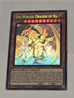 Yugioh The Winged Dragon of Ra LED7-EN000 Ghost Rare 1st Ed - Image 1