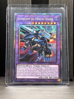 RINDBRUMM THE STRIKING DRAGON RA02-EN025 YU-GI-OH 1ST EDITION QCR - Image 1