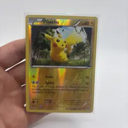 Pikachu HP60 2015 Pokemon Reverse Holo Card No 48/162 - Image 1