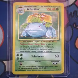 Venusaur 15/102 Base Set - Holo Pokemon Card - LP - Image 1