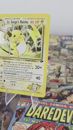 Lt. Surge's Raichu 11/132 Gym Challenge - Holo - Pokemon Card NM - Image 2