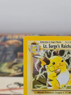 Lt. Surge's Raichu 11/132 Gym Challenge - Holo - Pokemon Card NM - Image 3