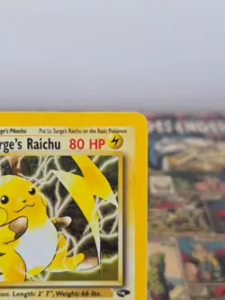 Lt. Surge's Raichu 11/132 Gym Challenge - Holo - Pokemon Card NM - Image 4