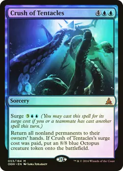 MTG FOIL Crush of Tentacles - Oath of the Gatewatch #053 - Image 1