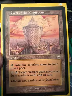 MTG Tower of the Magistrate, Heavy Play, English Mercadian Masques - Image 1