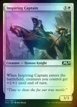 x1 FOIL Inspiring Captain MTG 25/280 M20 M/NM 1x - Image 1